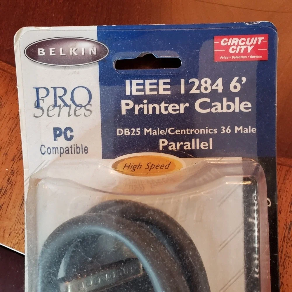 Belkin Pro Series‎ 6' IEEE 1284 Printer Cable DB25 Male/Centronics 36 B Male